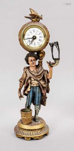 Table clock man with clock on his h