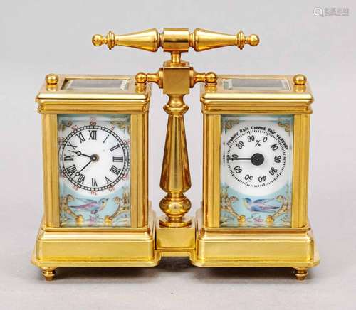 Travelling clock + barometer, 20th