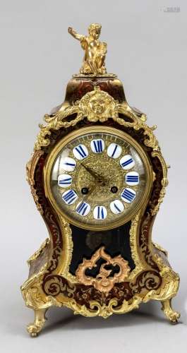 Boulle clock 2nd h. 19th c., red gr