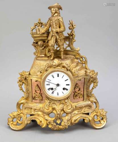 French. Fireplace clock, 2nd half o