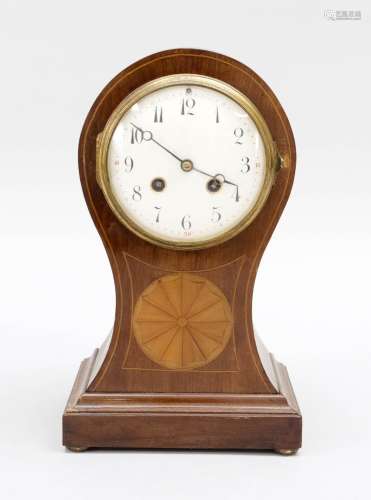 Wooden table clock with light threa
