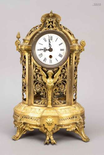 Brass mantel clock 2nd half of the