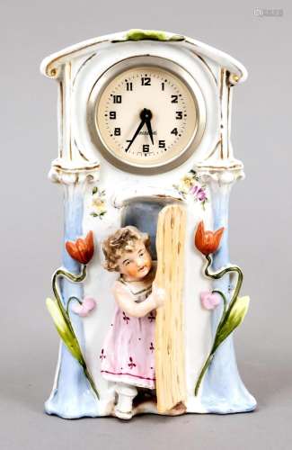 Porcelain clock, around 1990 marked