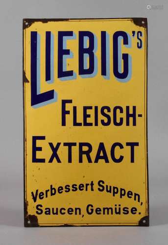 Emailleschild Liebig