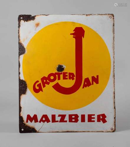 Emailleschild Groterjan