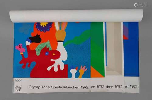 Vier Plakate Olympische Spiele München