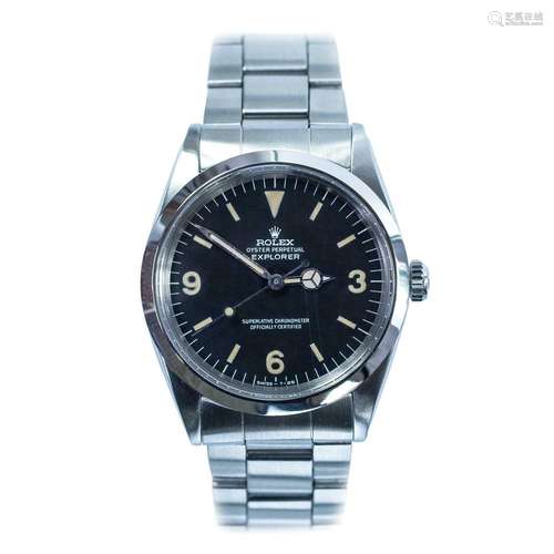 A rare Rolex Explorer Perpetual Mk1 gentleman`s stainless st...