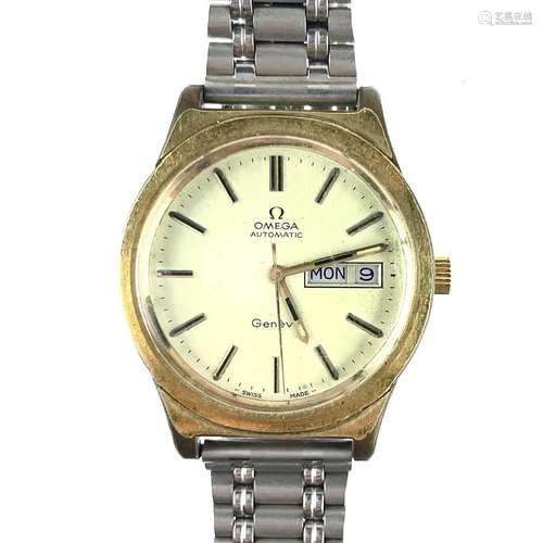 An Omega Automatic gold plated gentleman`s wristwatch.