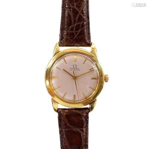 An Omega 18ct gold automatic gentleman`s wristwatch.