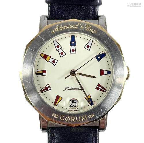 A Corum Admiral`s Cup 18ct bi-colour automatic gentleman`s w...