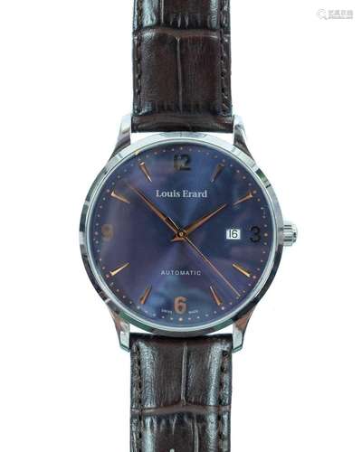 A Louis Erard automatic stainless steel wristwatch, a gift f...