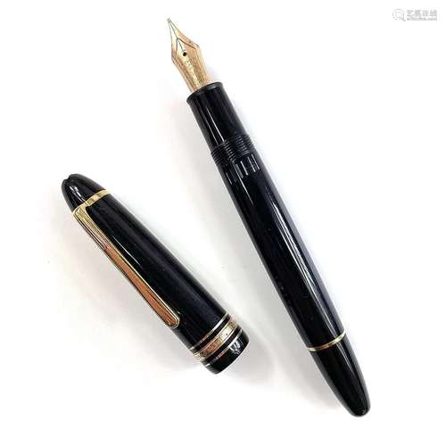 A Montblanc Meisterstuck fountain pen.