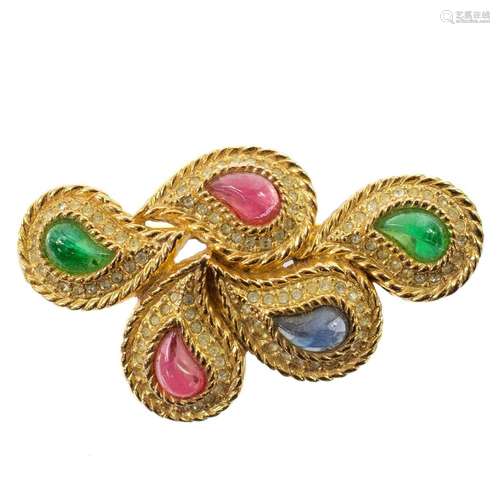 Christian Dior costume brooch.