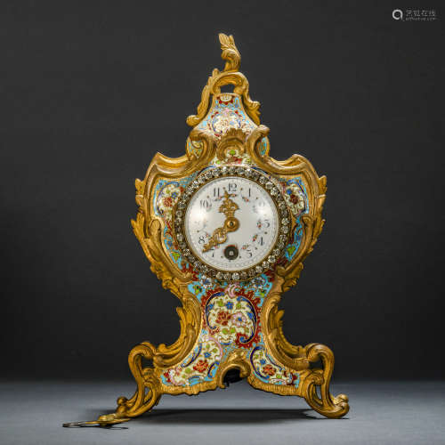 Qing Dynasty Enamel Clock