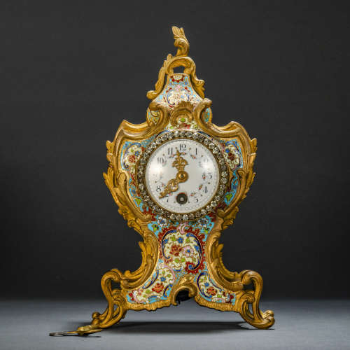 Qing Dynasty Enamel Clock