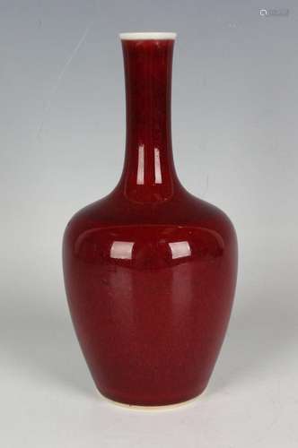 A Chinese sang-de-boeuf bottle vase