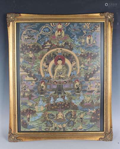 A Tibetan thangka