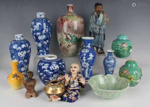 A collection of Chinese pottery