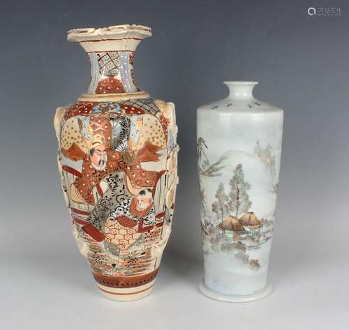 A Japanese porcelain vase