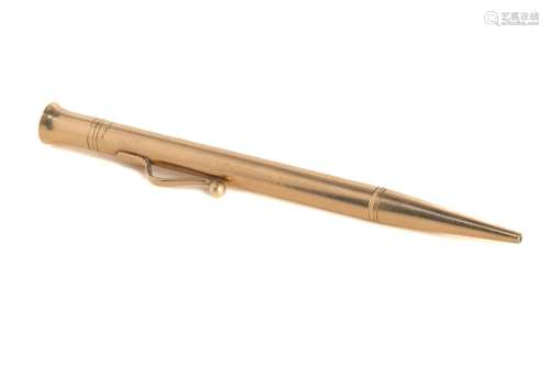 ANTIQUE ENGLISH 9K GOLD PROPELLING PENCIL