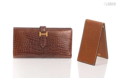 TWO VINTAGE HERMES POCKET ACCESSORIES