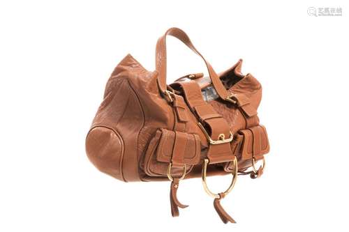 DOLCE & GABBANA BROWN LEATHER HANDBAG