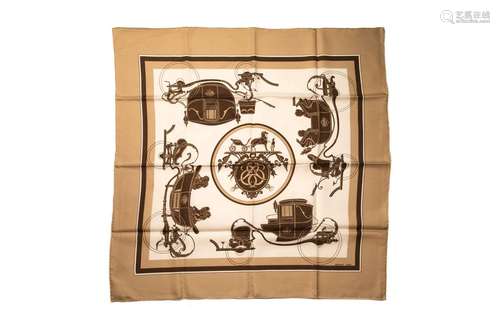 VINTAGE HERMES SQUARE SILK SCARF