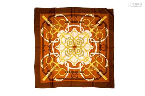 VINTAGE HERMES SQUARE SILK SCARF