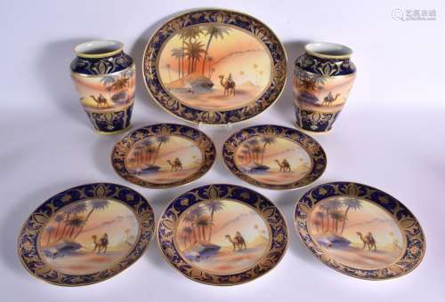 A COLLECTION OF JAPANESE NORITAKE PORCELAIN including a pair...