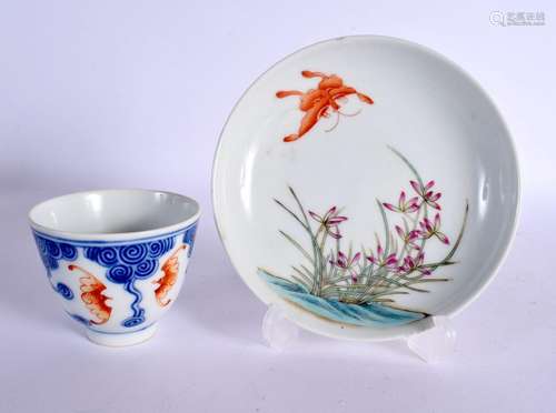 AN EARLY 20TH CENTURY CHINESE FAMILLE ROSE PORCELAIN SAUCER ...