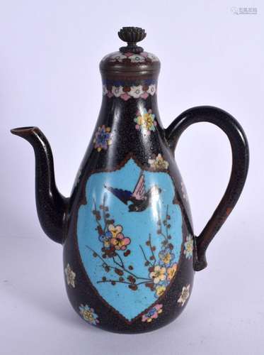 A RARE 19TH CENTURY JAPANESE MEIJI PERIOD CLOISONNE ENAMEL E...