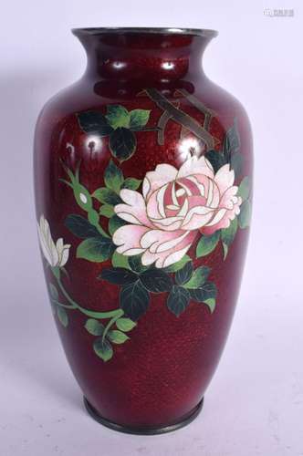 AN EARLY 20TH CENTURY JAPANESE MEIJI PERIOD CLOISONNE ENAMEL...