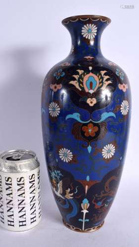 A LARGE LATE 19TH CENTURY JAPANESE MEIJI PERIOD CLOISONNE EN...