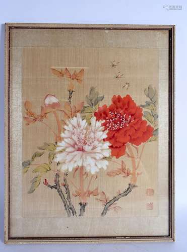 Chinese School (Early 20th Century) Watercolour, Silk. 48 cm...