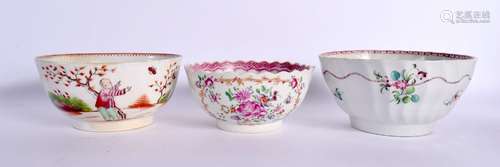 AN 18TH CENTURY CHINESE FAMILLE ROSE BARBED BOWL Qianlong, t...