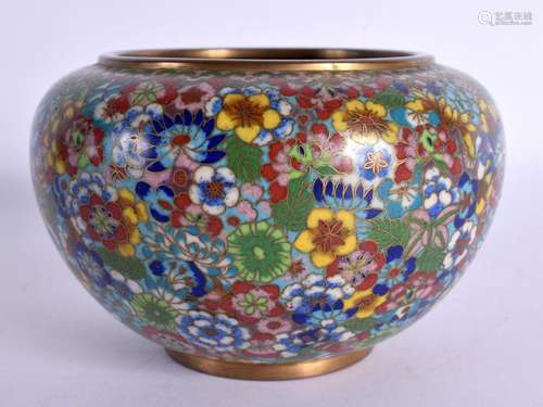 A CHINESE REPUBLICAN PERIOD CLOISONNE ENAMEL CENSER decorate...