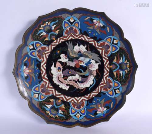 A LATE 19TH CENTURY JAPANESE MEIJI PERIOD CLOISONNE ENAMEL B...