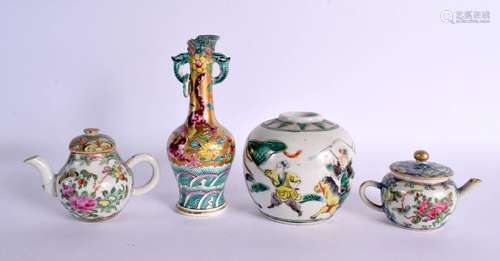 A 19TH CENTURY CHINESE FAMILLE VERTE GINGER JAR Guangxu^ tog...