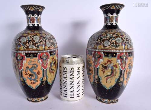 A PAIR OF LATE 19TH CENTURY JAPANESE MEIJI PERIOD CLOISONNE ...