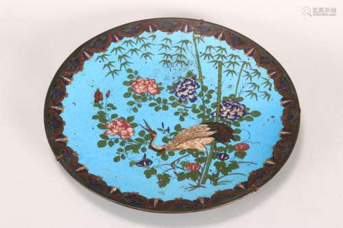 Japanese Cloisonne Charger,
