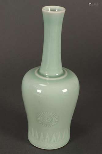 Fine Chinese Celadon Porcelain Vase,