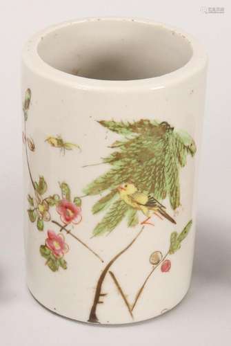 Chinese Porcelain Brush Pot,