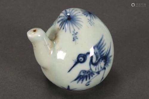 Chinese Blue and White Water Dropper,