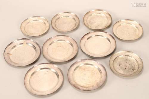 Quantity of Chinese Silver Dishes,