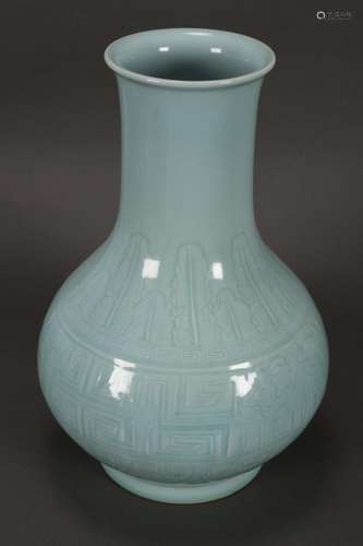 Chinese Celadon Glaze Vase,