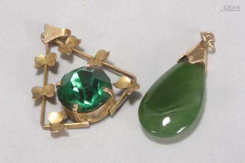 Two Gold Pendants,