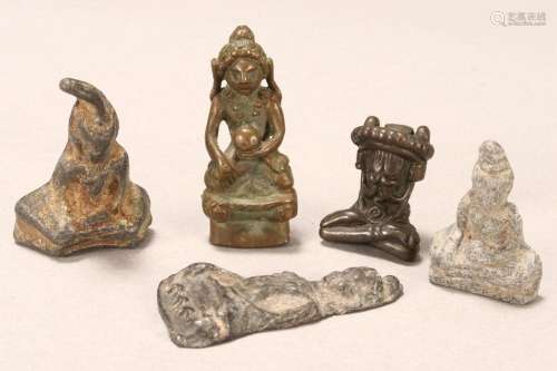 Five Early Buddhist Amulets and Votive Plaques,