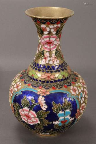 Chinese Cloisonne Vase,