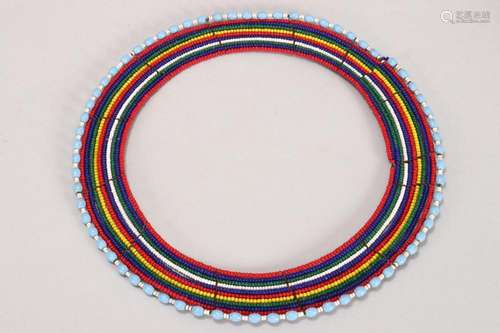 African Tribal Bead Collar,