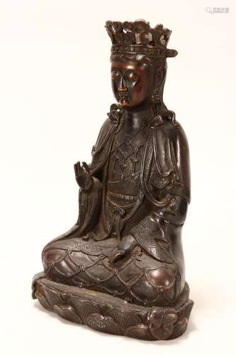 Bronze Seated Guanyin,